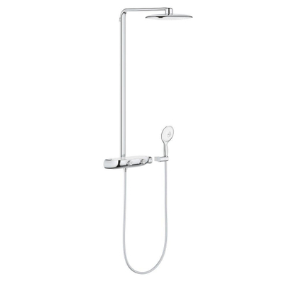 GROHE Rainshower SmartControl Regendoucheset Opbouw- hoofddouche 36cm - 2 functies - handdouche rond 13cm - chroom/wit