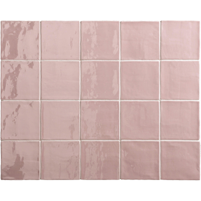 SAMPLE By Goof Wandtegel Oud Hollandse witjes Vintage Glans Roze