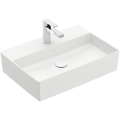 Villeroy & Boch Memento 2.0 Opzet Wastafel - 60x42cm - zonder overloop - ceramic+ - stone white