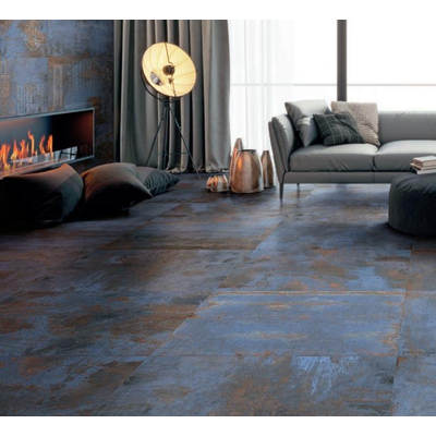 Energieker Flatiron vloer en wandtegel - 90x90cm - gerectificeerd - keramiek blue