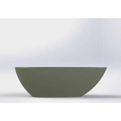 Arcqua Lima vrijstaand bad 170x86x54cm cast marble mat groen