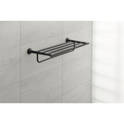 Duravit Starck T Handdoekhouder - 4 rijen - 61cm - zwart mat