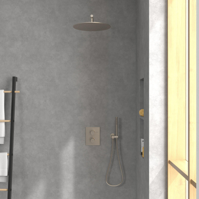 Villeroy & Boch Universal Showers hoofddouche - 35cm - Rond - Matt Brushed Nickel (RVS)