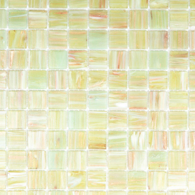 The Mosaic Factory Amsterdam mozaïektegel - 32.2x32.2cm - wand en vloertegel - Vierkant - Glas Light Green glans
