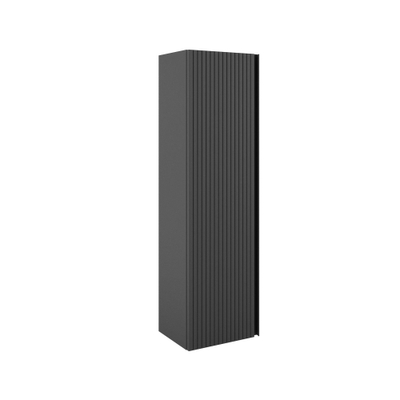 Adema Prime Blend Hoge Kast - 120x34.5x27.5cm - 1 deur - mat antraciet - MDF