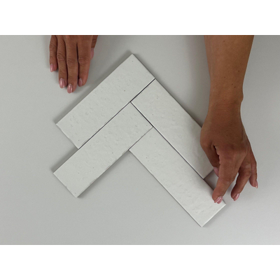 Equipe Cerámicas Kalma wandtegel - 6x18.6cm - White mat (wit)