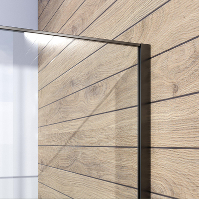 BRAUER Gunmetal Frame Inloopdouche helder glas met frame 120x200cm - gunmetal geborsteld