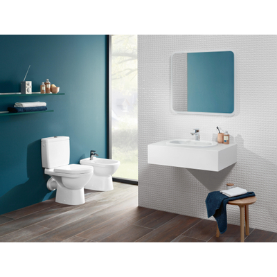 Villeroy & Boch O.novo duoblokreservoir + binnenwerk m. zijaansluiting links/rechts wit