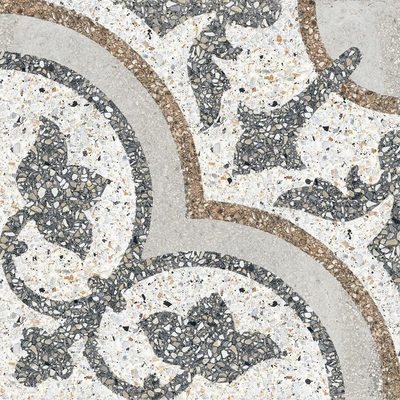 Paul & Co Ceramiche Terrazzo vloertegel - 25x25cm - 14mm - Vierkant - Casale Siena grigio mat