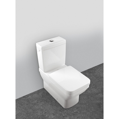 Villeroy en Boch Omnia Architectura closetzitting met deksel hoekig met softclose en quick release wit OUTLET