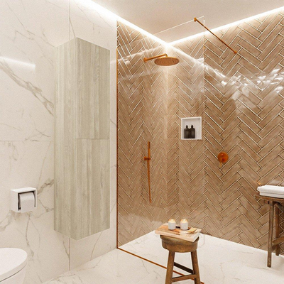 MONDIAZ BEAM Kolomkast - 160cm - 2 deuren - Light Brown Grey