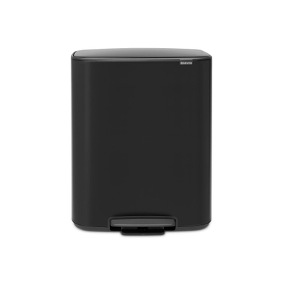 Brabantia Bo Pedaalemmer - 60 liter - kunststof binnenemmer - matt black