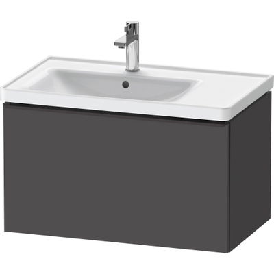 Duravit D-Neo wastafelonderkast 78.4x44x45.2cm 1 lade met softclose Grafiet Mat