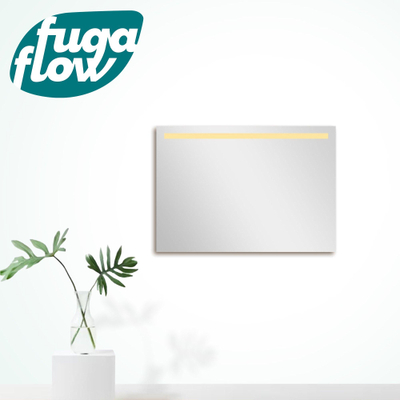 FugaFlow Eccelente Arredo 2.0 badkamerspiegel 100x70cm met bovenverlichting LED met sensor schakelaar