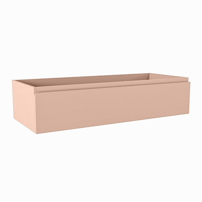 Mondiaz FOGE wastafelonderkast - 110x45x25cm - 1 lade - uitsparing rechts - softclose - Rosee