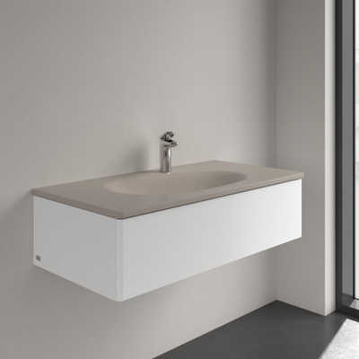 Villeroy & Boch Antao Meubelwastafel - 100 x 50 x 15 cm - Almond CeramicPlus - met verdekte overloop