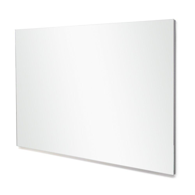 Saniclass Alu spiegel 80x70x2.5cm rechthoek zonder verlichting aluminium OUTLET