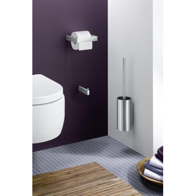 Zack Linea Toiletborstelset 45 cm Mat Gesatineerd RVS