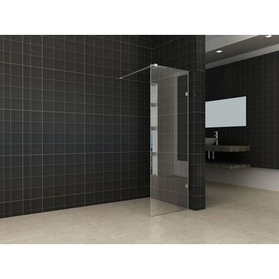 Wiesbaden Less inloopdouche 500 x 2000 x 8 mm nano helder glas/chroom
