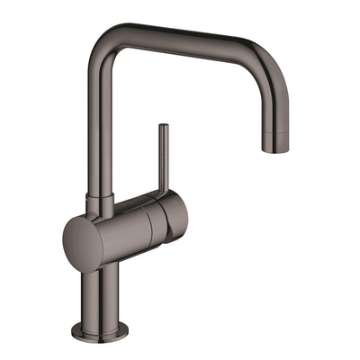 GROHE Minta Keukenkraan - hoog - draaibare u uitloop - hard graphite glans