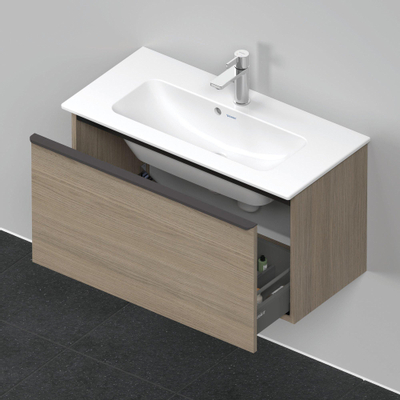 Duravit D-Neo wastafelonderkast 81x44x37.2cm 1 lade Eiken (terra) Mat