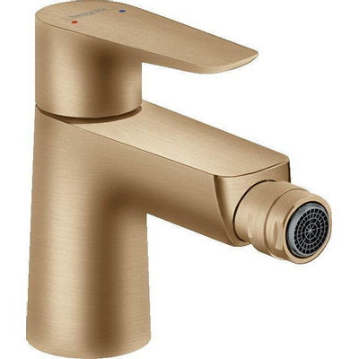 Hansgrohe Talis e 1-gr bidetmengkraan met wastegarn. brushed bronze