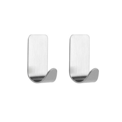 Tiger Haak Basic RVS geborsteld (2 stuks) 1.8x3.5x1.9cm