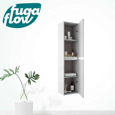 FugaFlow Eccelente Arredo Hoge Kast - 140x35x27cm - 2 deuren - mat wit