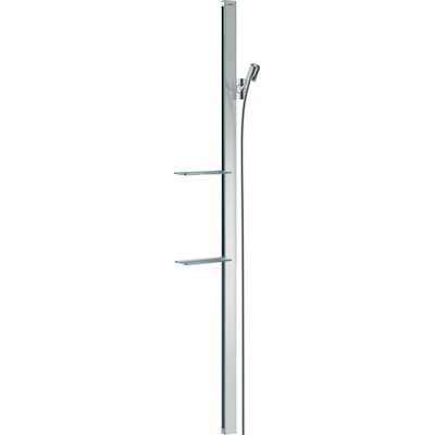 Hansgrohe Unica`E glijstang m. Isiflex`B doucheslang 160cm en casetta`E zeepschaal 150cm chroom