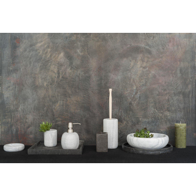 Aquanova Hammam Tray Rond Donkergrijs