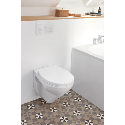 Villeroy en boch Viconnect 2 knops bedieningsplaat glas glossy wit