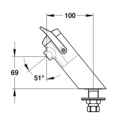 Presto Neo Duo S zelfsluitende wastafelkraan m. Soft Touch hendel v. bladmontage S-uitv 1/2 bu.dr. looptijd 7 en 11 sec. chroom