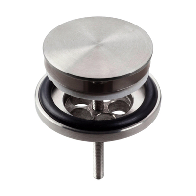 Clou Wash Me plug met afdekkap rvs geborsteld