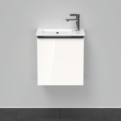 Duravit D-Neo wastafelonderkast 41x44x27.4cm Linksdraaiend 1 deur wit Hoogglans