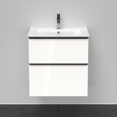 Duravit D-Neo wastafelonderkast 61x62.5x46.2cm 2 lades wit Hoogglans