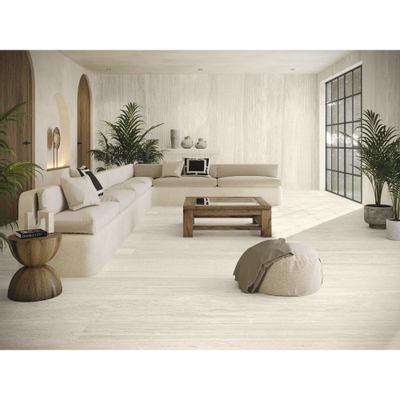 Baldocer Ceramica Venice Vloer- en wandtegel - 60x120cm - gerectificeerd - travertin - mat Beige