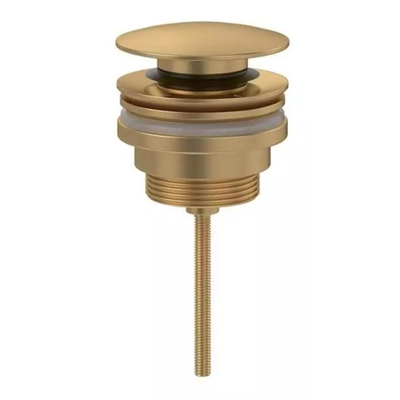 Villeroy & Boch Universal afvoerplug - push to open - Rond - matt brushed gold (goud)