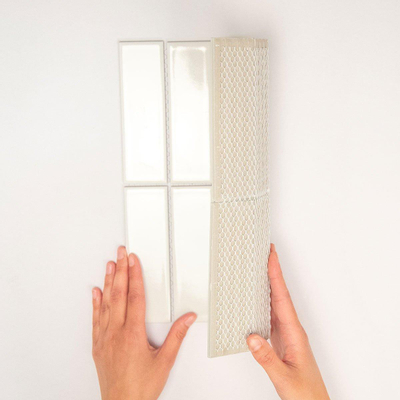 The Mosaic Factory Barcelona mozaïektegel - 29.1x29.7cm - wandtegel - Rechthoek - Porselein White Glans