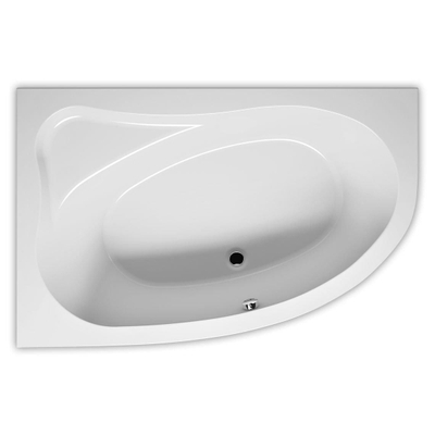 RIHO Aryl standaard bad 153x100cm Hoekopstelling Links Wit glans