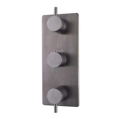 Wiesbaden Caral afbouwdeel thermostatisch 3 functies Gunmetal