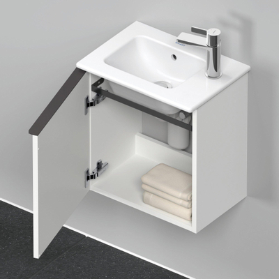 Duravit D-Neo wastafelonderkast 41x44x27.4cm Linksdraaiend 1 deur wit Mat