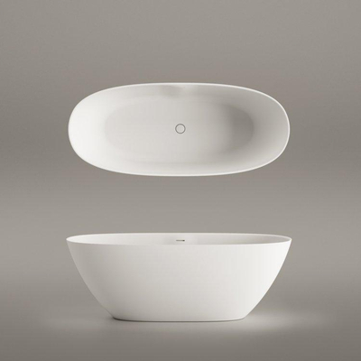 Zeza Element Vrijstaand Bad - 175x76x60cm - solid surface - glans groen