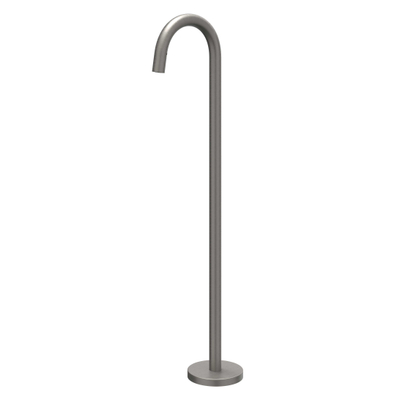 IVY Baduitloop - vrijstaand - 1/2"- Geborsteld metal black PVD