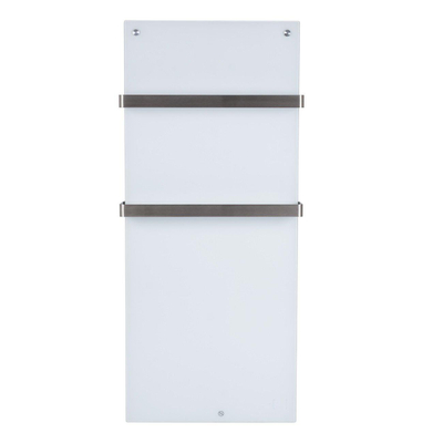 Eurom Sani 600 Comfort Infraroodpaneel badkamer 115x46.5cm Wifi 600watt Glas Wit OUTLETSTORE