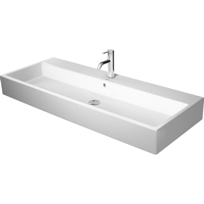 Duravit Vero Air (meubel) wastafel zonder kraangat met overloop 120x47cm met WonderGliss wit