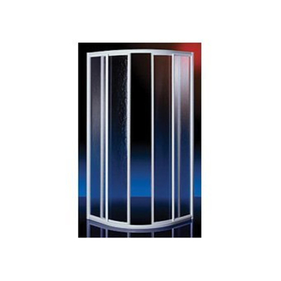 Plieger Economy douchecabine kwartrond 90x90x185cm wit