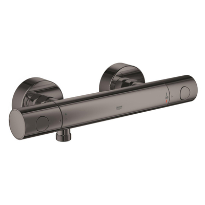 GROHE Grohtherm 1000 Cosmopolitan M douchekraan thermostatisch met koppelingen EcoJoy en volumegreep met ecobutton hard graphite