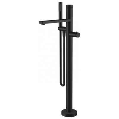 Wiesbaden Sphere staande badthermostaat compleet mat-zwart SHOWROOMMODEL