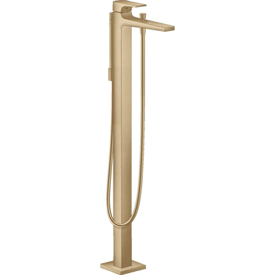 Hansgrohe Metropol afbouwdeel v. vrijstaande badkraan vloermontage met omstel met voorsprong vaste uitloop 23.5cm brushed bronze