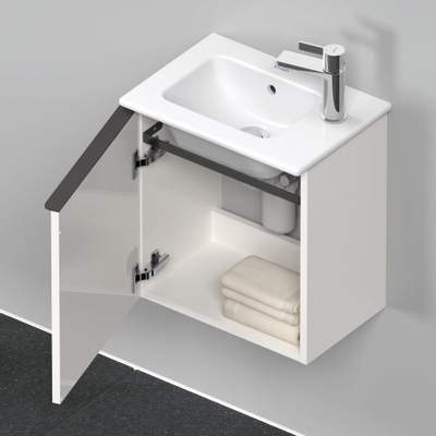 Duravit D-Neo wastafelonderkast 41x44x27.4cm Linksdraaiend 1 deur wit Hoogglans